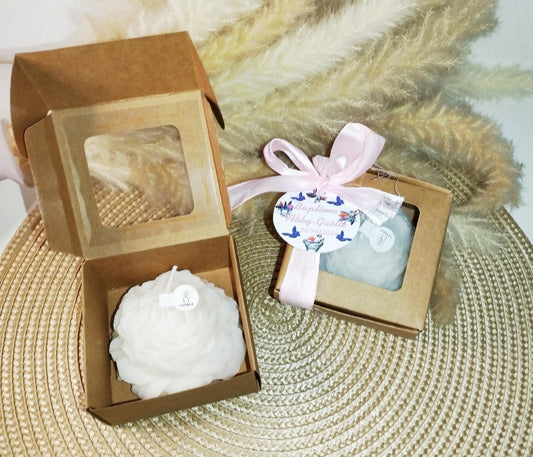 Bougie en forme de fleur